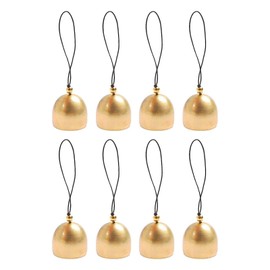 Mini Bell Set of 8 Brass Christmas Tree Decoration Feng Shui Luck Call Bell Christmas Home Shop Window Door Garden Handmade Ornament Good Sound Vintage Bell