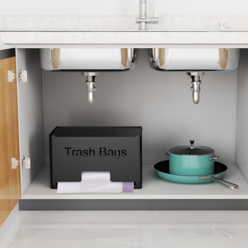 STWWO Extra Large Trash Bag Holder Dispenser, Metal Garbage Bag