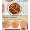 KITLAB Cork Trivet, 6 Pcs High Density Thick Cork Trivets