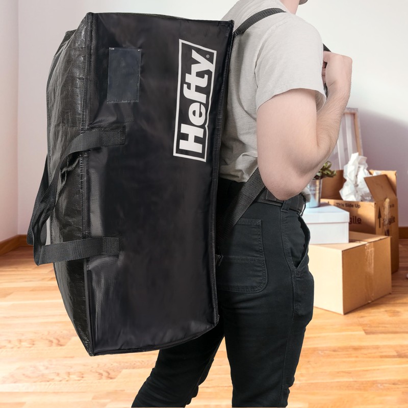 Hefty Large Flexible Tote with Breathable Mesh, Double Zipper, 2