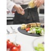 MUAMUA Cutting Board, Black, Elastomer, Dishwasher Safe, Round, High Quality,