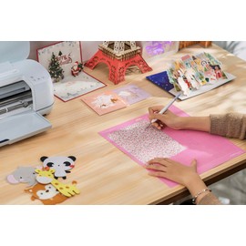 Cutting Mats for Cricut Maker 4/Explore 4/Maker 3/Explore 3/Explore Air 2 12x12 Inch 3Pack Pink FabricGrip Durable Long Lasting Ultra Strong Stickness Replacement Cut Mat for Cricut/Siser Juliet Romeo