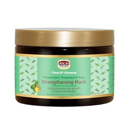 African Pride Feel It Formula Tratamiento Mascarilla Fortalecedora Del Cabello Con Menta, Romero y Salvia, para Todo Tipo de Cabello - Ayuda Al Crecimiento Del Cabello, Nutre Las Puntas Divididas y Cu