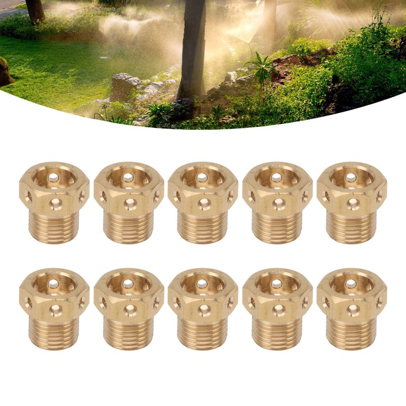 10PCS Misting Nozzle Brass Multiple Holes Anti Corrosion Fine Misting
