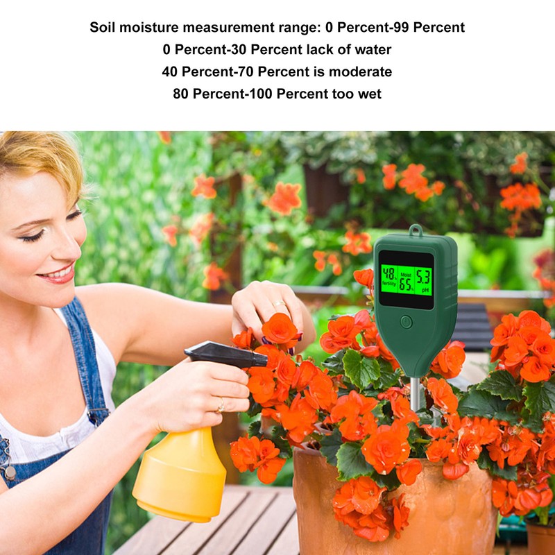 Soil Moisture Meter Professional Moisture Nutrients PH 3 in 1