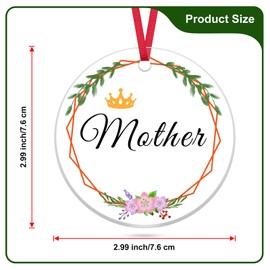 2PCS Mother Daughter Christmas Ornament Mother Daughter Matching Gift Rory and Lorelai Gilmore Gifts Daughter Ornament from Mom Xmas Keepsake for Mom and Daughter Xmas Tree Decoration