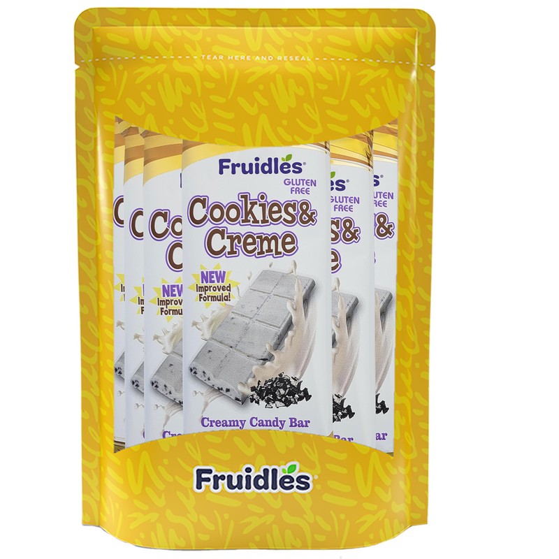 Fruidles Cookies & Cream Bark Bar, Holiday Favorite Kosher Certified,