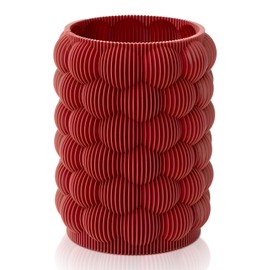 Vase Creative Vase, Flower Vase for Home Decor, Vases for Flowers for Farmhouse, for Friends and Family, Christmas, Wedding, Bridal Shower (Red)