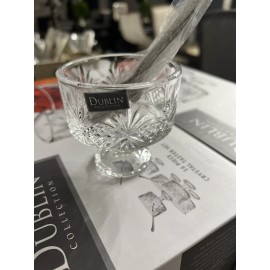 Dublin Dessert Cup Set Of 8 Dublin Glass 8 SS Taster Spoons Total 16 Pieces