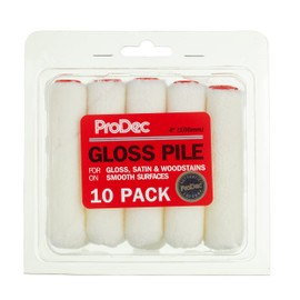 ProDec 10 Pack 4" Gloss Pile Mohair Mini Paint Rollers for Gloss, Satin and Woodstains
