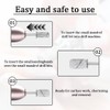 Henyall 180 Grit Sanding Bands Nail Drill 100Pcs,Sanding Band Nail