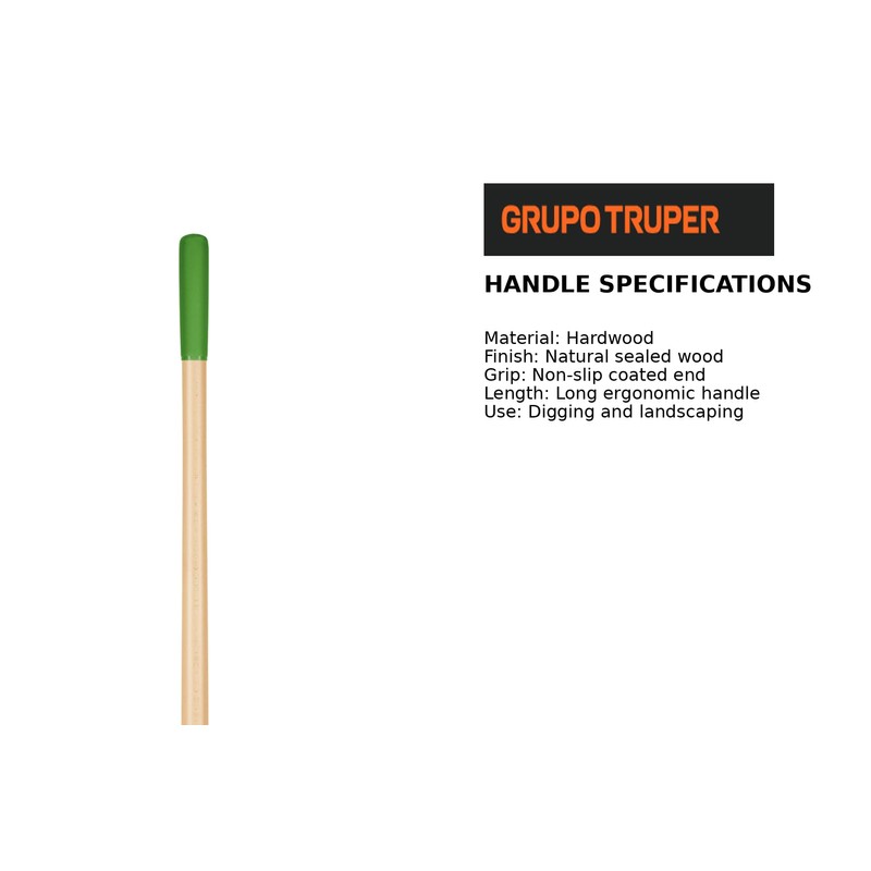 Truper Square-Point Shovel, Mid-Size Steps, 48-Inch Wood Handle with 6-Inch