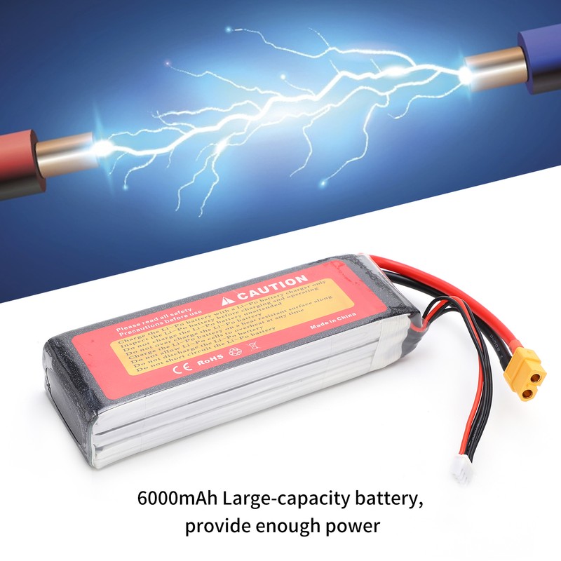 6000mAh LargeCapacity Lithium Battery 11.1V 45C 3S XT60 Plug Model