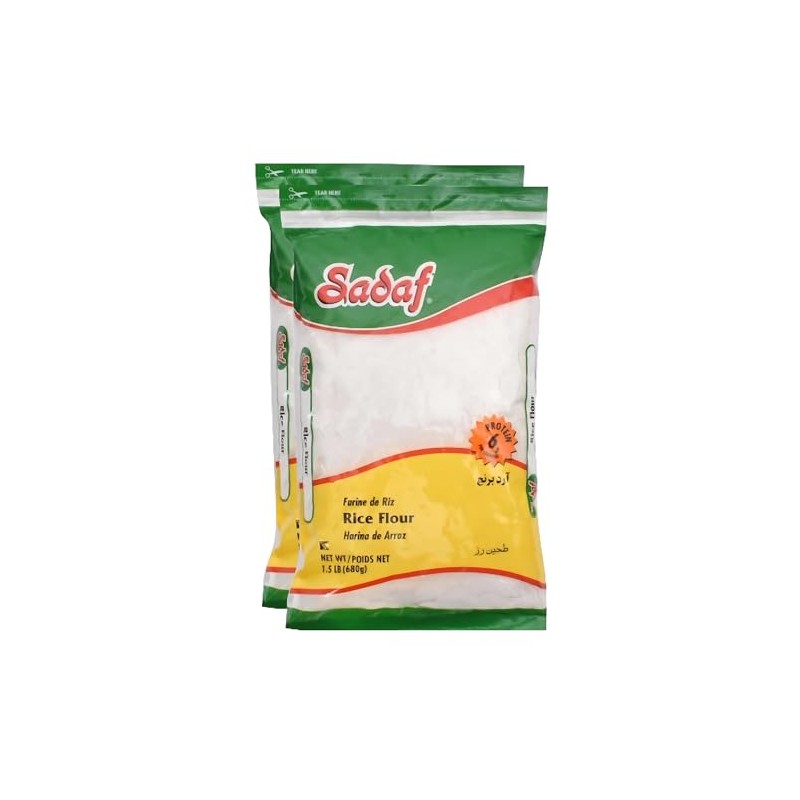Sadaf Rice Flour - Pure White Rice Flour for Baking