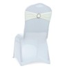 VDS - Ivory | Spandex Chair Sashes Bows | 25