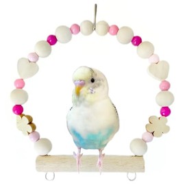 Made in Japan, Safe and Safe Material, Natural Wood, Buddy Bird, Swing, Small, Toy, Athletic, Stainless Steel, For Small Animals, Type NA (Small Size Approx. 5.5 x 5.5 inches (14 x 14 cm), For Small