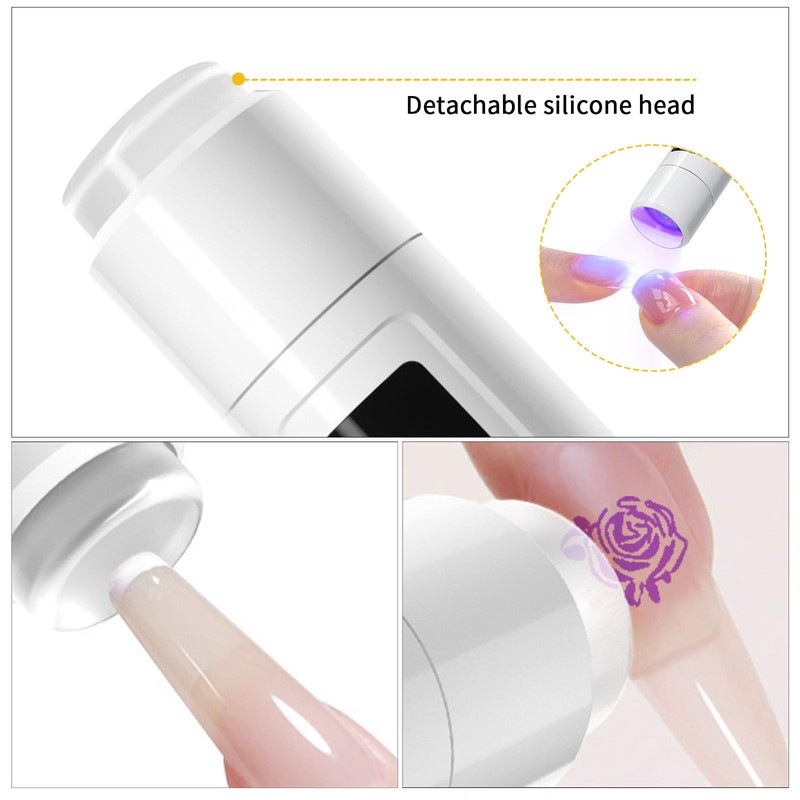 keeyada Handheld UV Light with Nail Stamper Head, 3W Portable