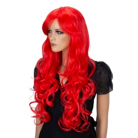 Prettyshop Voluminous Heat-resistant Synthetic Fibre Wig, Wavy Long Hair