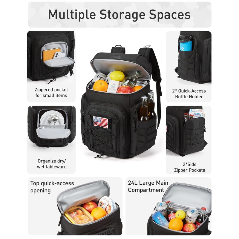 TOURIT 30L (42 Cans) Tactical Cooler Backpack – Military-Grade Insulated