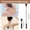 WOVTE Extendable Back Scratcher for Men Women with Massage Ball