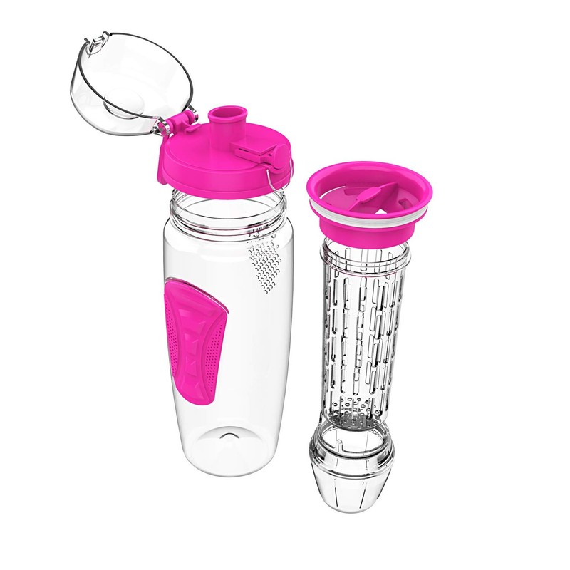 willceal Fruit Infuser Water Bottle 32oz Durable with Removable Ice