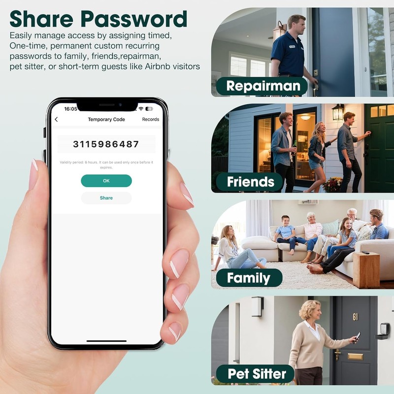 Thlevel Smart Key Lock Box Electronic Bluetooth Lock Box with