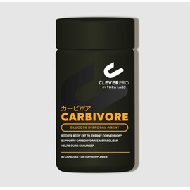 CleverPro By Tora Labs Carbivore Glucose Disposal Agent – Supplement & Metabolism Booster– Supports Carbohydrate Metabolism, Converts Body Fat to Energy – 60 Capsules