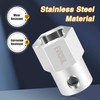EVRBUL Upgraded Stainless Steel Top Wind Trailer Jack Crank Handle