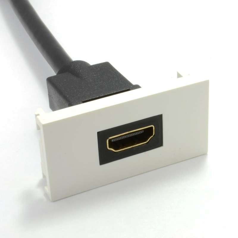 kenable Faceplate Module 3D HDMI Socket Panel Mount Stub 15cm