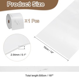 uxcell Peel and Stick Waterproof Wall Border, 4" x 197" White Gray Marble Removable Wallpaper Border Sticker Trim Wall Edging Lines for Wall Corner Table Furniture Mirror Frame