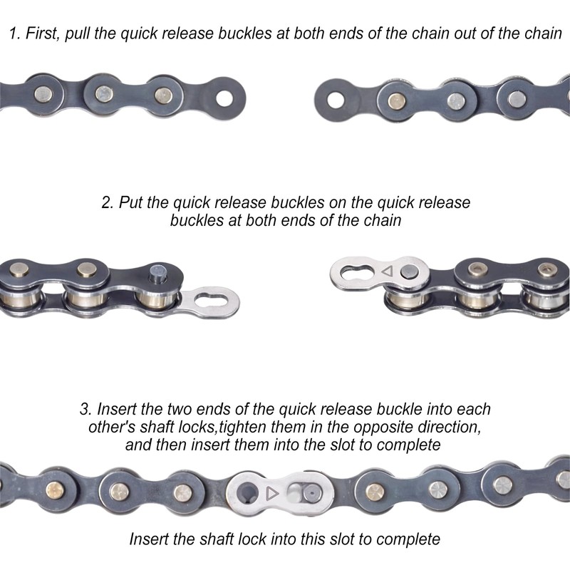 10 Pairs Bicycle Missing Link for 6/7/8 Speed Chains Reusable