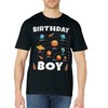 Birthday Boy Shirt Space Planets Birthday T-Shirt