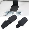 2Pack Sunglasses Holder for Car, Magnetic Leather Visor Glasses Mount