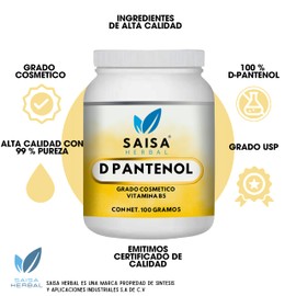 D pantenol 100 gramos
