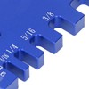 Dovetail Jig Tenon Caliper Aluminum Metric Imperial Scale Card Measuring