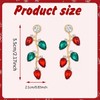 Christmas Light Bulbs Earrings for Women Holiday Colorful Bulb Earrings