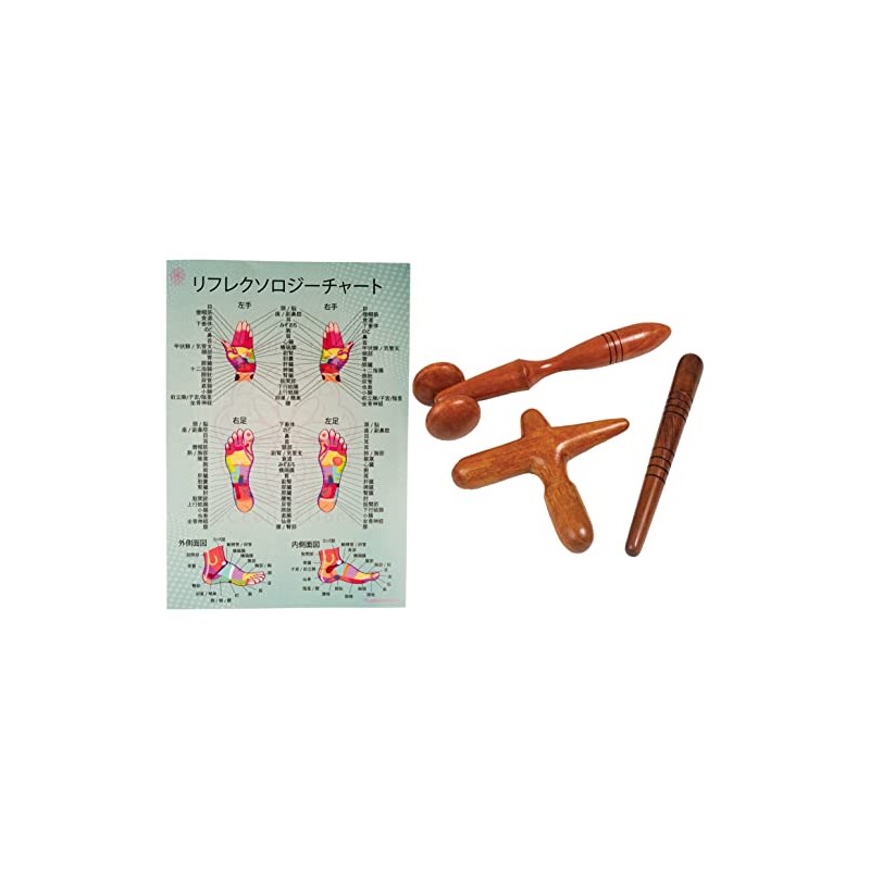 CCcollections Wooden Professional Massage Supplies Set; (Japanese, Set F)