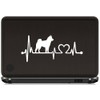 Shiba Inu Heartbeat Lifeline Dog Decal Sticker