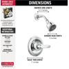 Delta Foundations 13 Series 2-Spray Shower Faucet Set, Chrome Shower