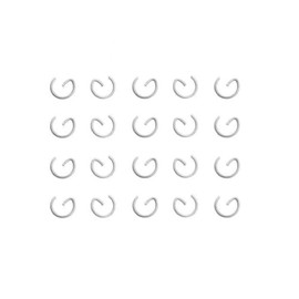 20 x Piston Clips Set 12 mm - Piston Pin Clips Suitable for Piaggio NRG, Peugeot Speedfight, Honda Bali, Yamaha Aerox & More