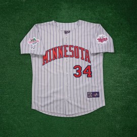 Majestic Kirby Puckett 1991 Minnesota Twins World Series Cooperstown Men's Road Jersey - 2XL