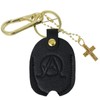 LVYOUME Premium Car Key Cover -nitial Letter Keychain| Leather Key