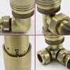 Thermostatic Radiator Valve Corner TRV – Zeta (Antique Brass)