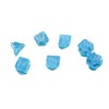 Sky Luminary Mini Dice with Silver Numbers 10mm (3/8in) Set