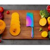 WELLSTAR Rainbow Meat Cleaver, 7 inch Iridescent Chinese Meat Vegetable