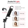 ASHINER Selfie Stick Phone Tripod with Remote and LED Fill