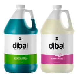 Shampoo En Duo Para Cabello Dibal Herbal Y Neutro 3.5 Lts                                                                                             