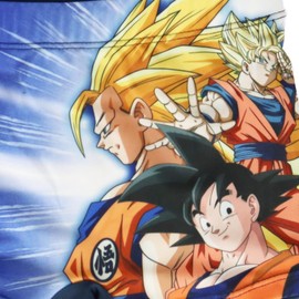 E plus M Anime Dragonball Z Costume da bagno per bambini, elasticizzato, con motivo Goku, blu, taglia 104-152, Multicolore, 104