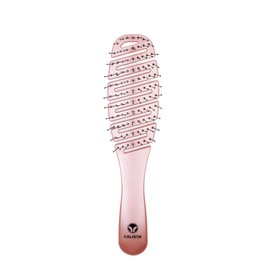 CALISTA Smoothie Hair Brush | Vented Design & Flexible Bristles Work in Wet & Dry Hair | Ergonomic Handle Detangles Without Pulling | Pain-Free | All Hair Types (Pink)