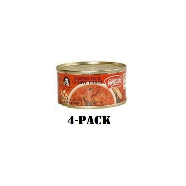 Maesri Thai Kaeng Kua Curry Paste - 4 Oz (Pack of 4)